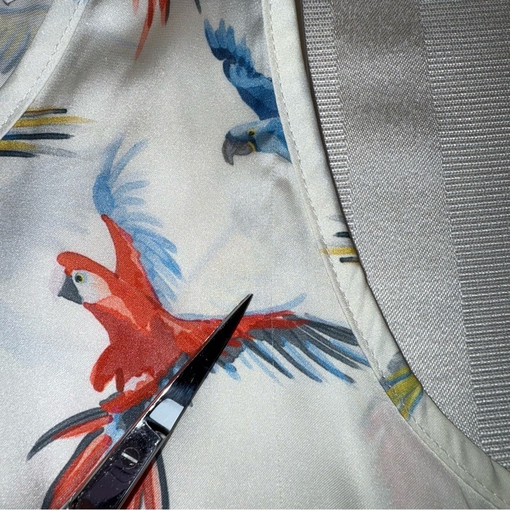 Molly Bracken Premium Bird Print Sleeveless Swing Top Tank Sz S - Picture 12 of 12